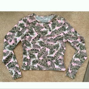 Lands’ End M Rash Guard SPF shirt